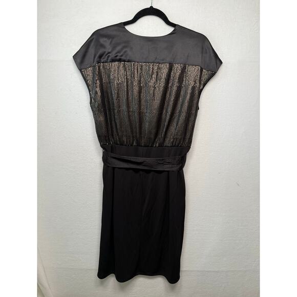 Narcisco Rodriguez for Design Nation Black Sequin Dress, Size Large - Picture 2 of 5